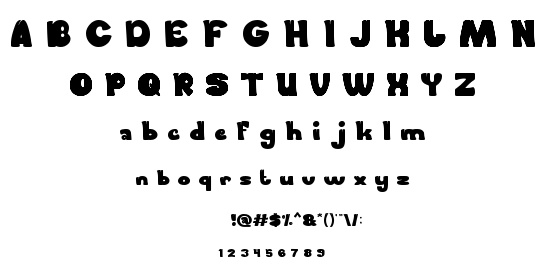 FOREST THING font