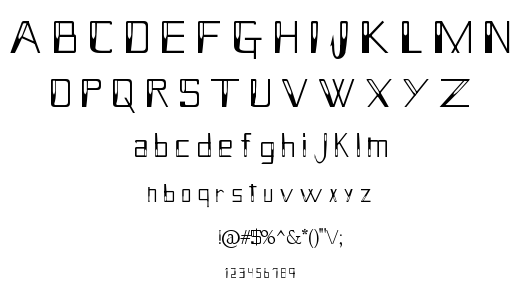 Holitter Hollow font