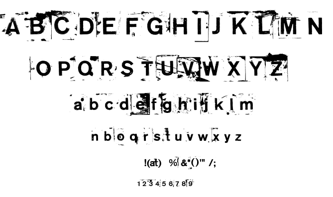 Neoprint m319 font
