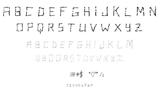 Stutter font