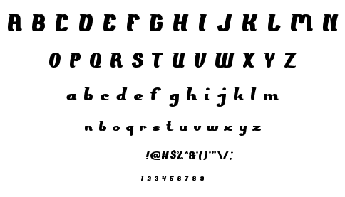 The PRESIDENT font