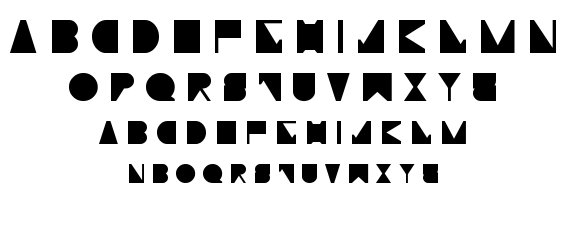 Moiser techno font