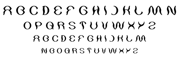 psychedelic font