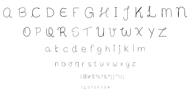 Bibs First Handwrite font