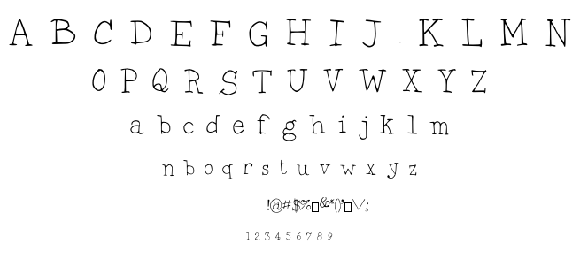 Doodle Typewriter font