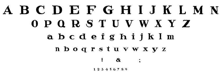 Speedball ragged font