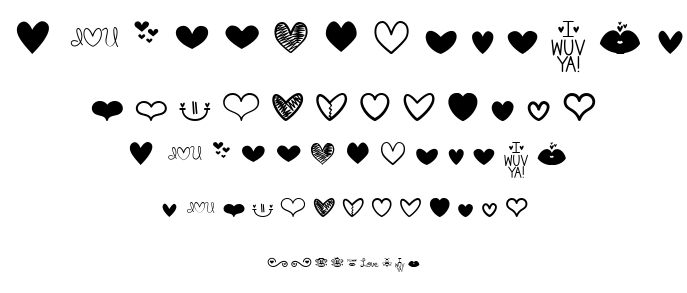 MF Love Dings font