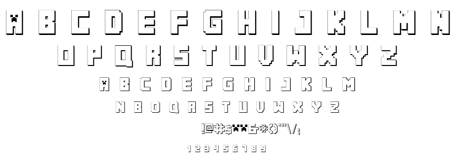 MINECRAFT PE font
