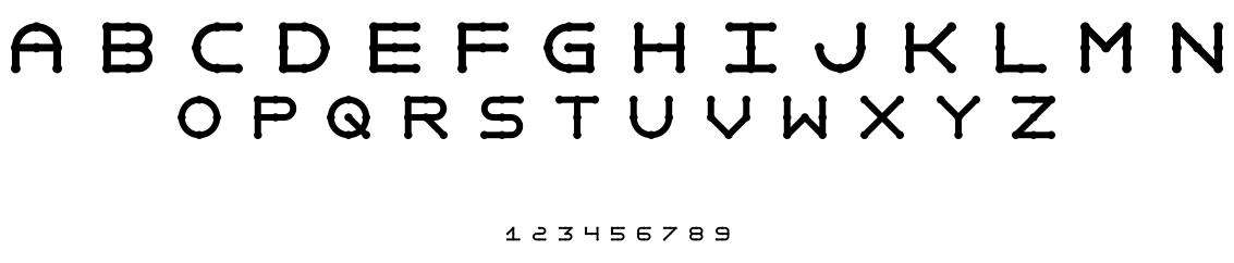 Anaglyphos font