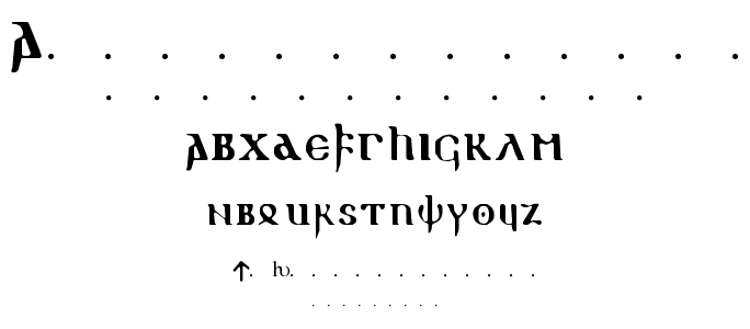 Gothic 1 font