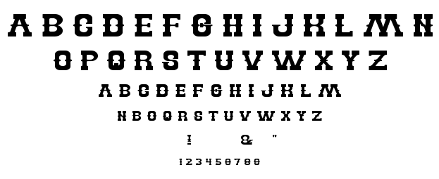 BILLY THE KID font