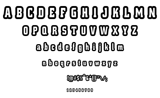 d La Cruz font