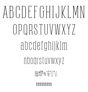 Obcecada Serif font