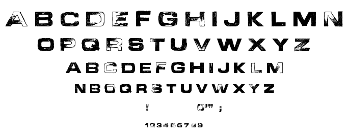 Abandon font