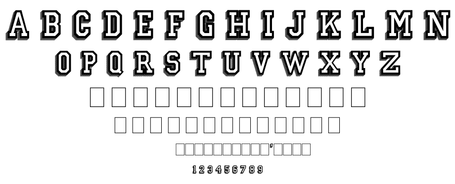 Campus relief font