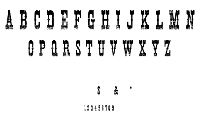 Cowboy movie font