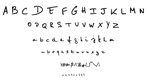 Elo hand font