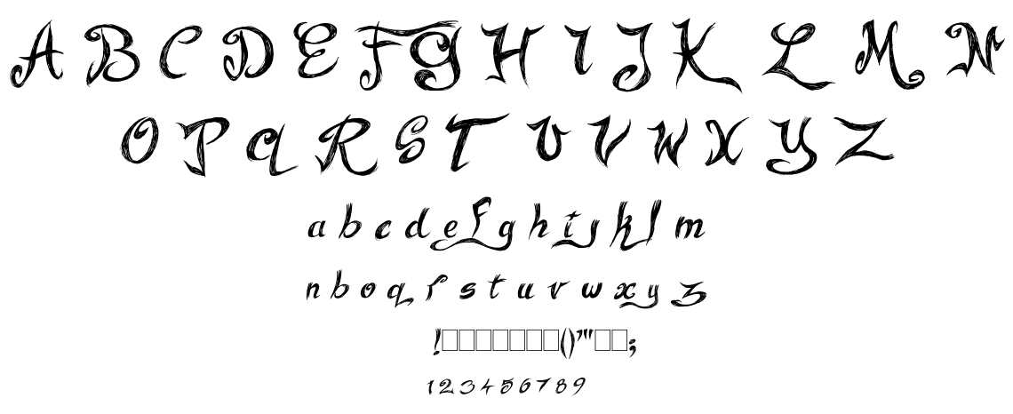 Fairy strange font