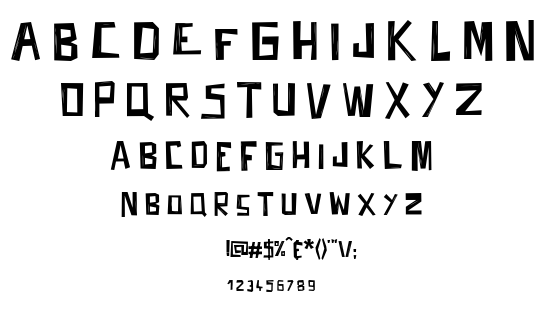 Fifties movies font