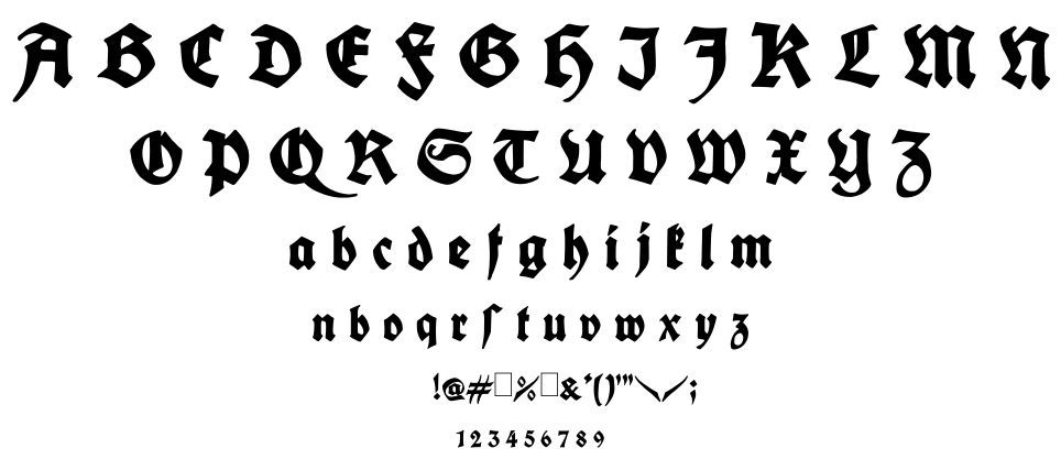 King arthur legend font