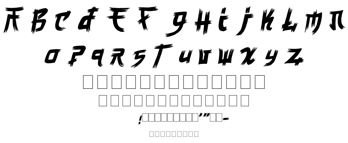 Manga style font