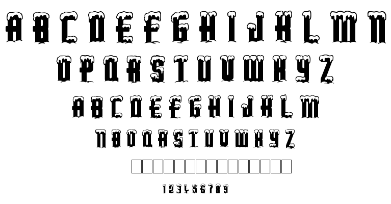 Merry xmas font