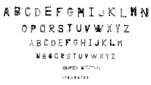 Nine feet under font