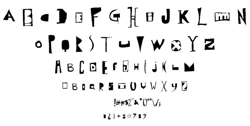 Olish posterisation font