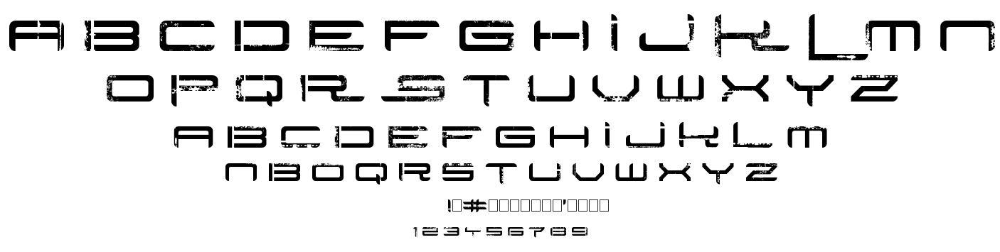 Rysky lines font