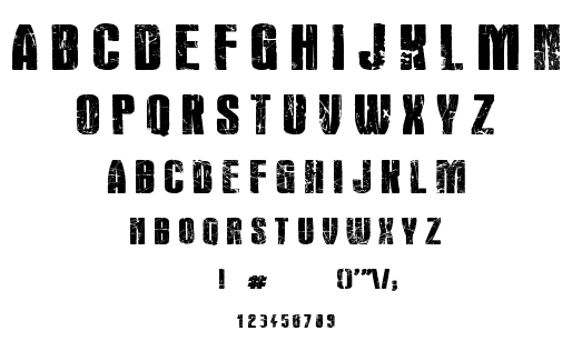 Rocks death font