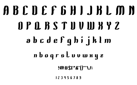 Fruits And vegetables font