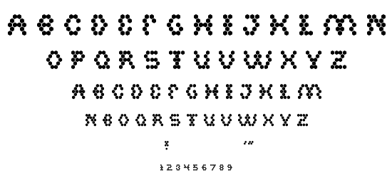 HEXAGONAL font