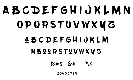 Blowbrush font