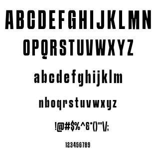 SCHABO CONDENSED font
