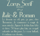Zorus Serif
