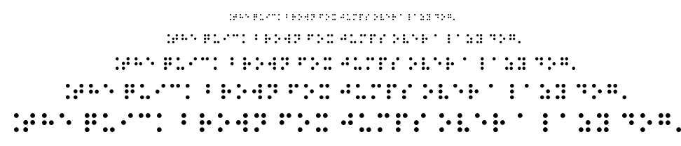 Braille Type font