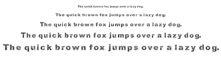 Determined font