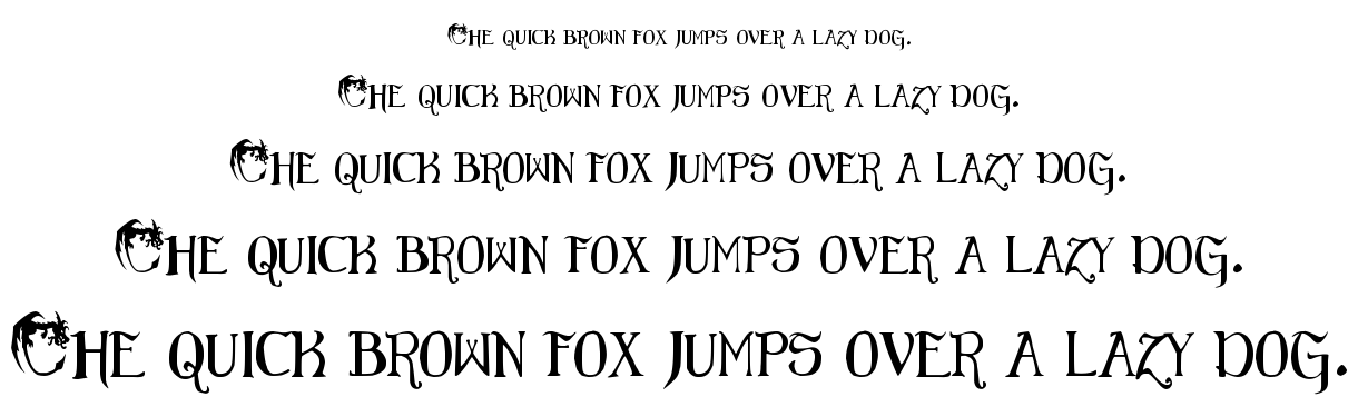 EG Dragon Caps font