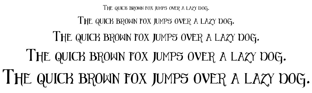 Elementary Gothic font