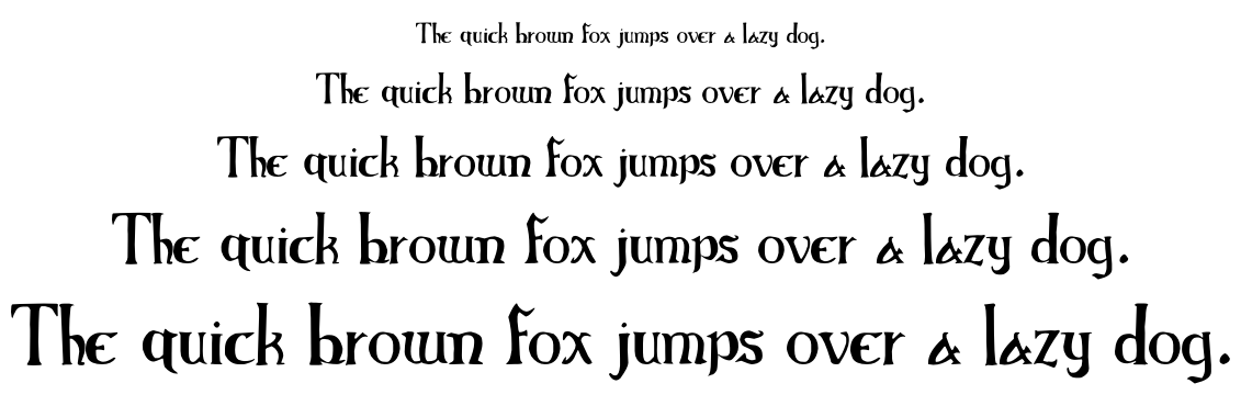 Elementary Gothic Bookhand font