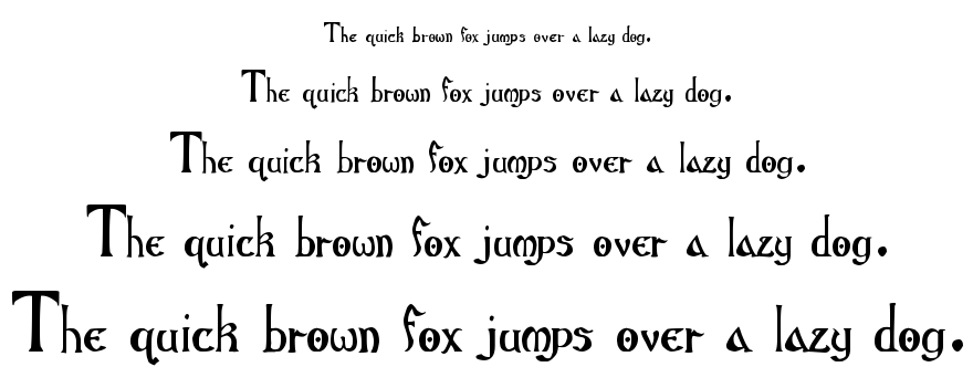 Gothic Birthday Cake font