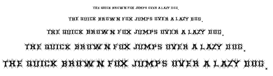 Threatened font