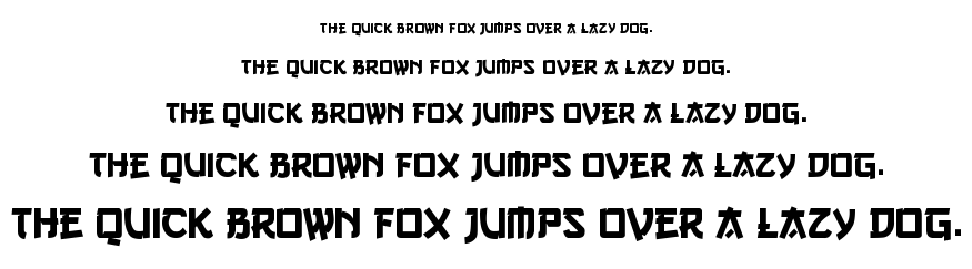 Gang of Three font
