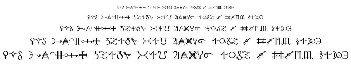 Alchemy font