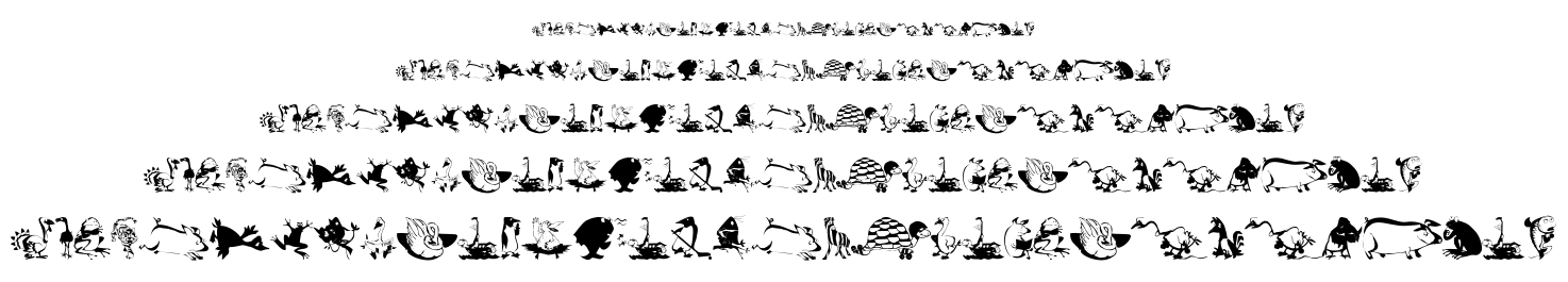 Animal Comedians font