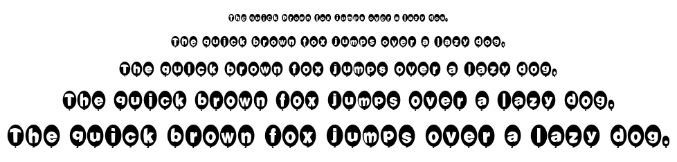 Balloons font