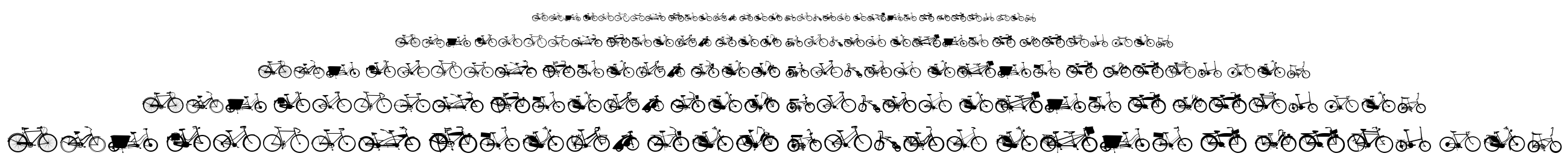 BIKES font