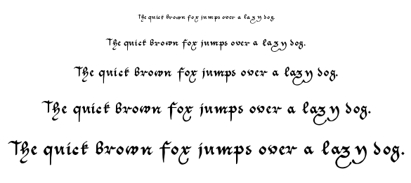 Cantzley AD1600 font