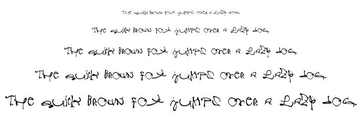 Crazy Written font