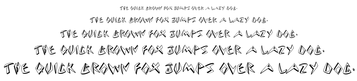 Cuneate font